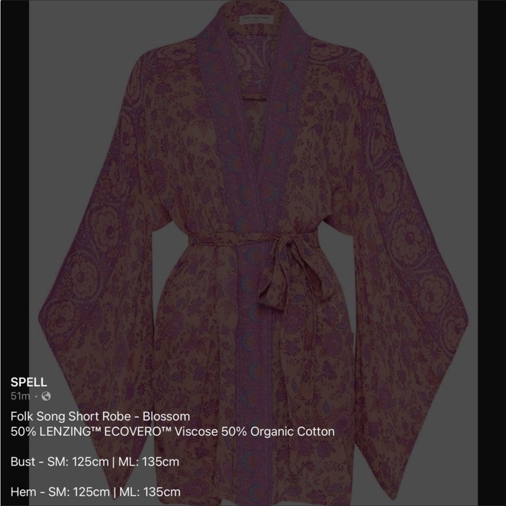 Spell Folk Song Short Robe - Picture 8 of 10